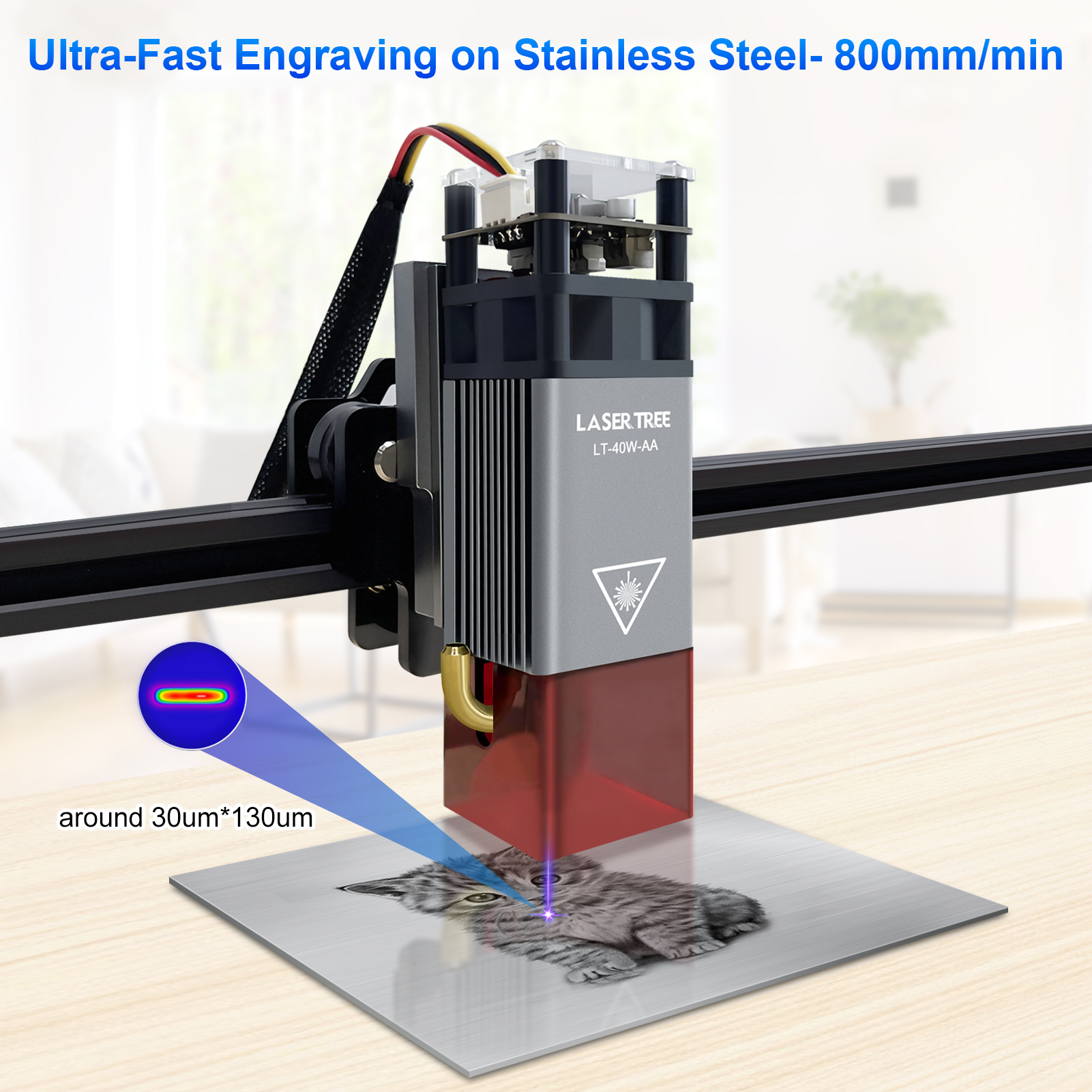 LASER TREE 5W Air Assist Metal - Metal Laser Cutter Head avaliação e preço
