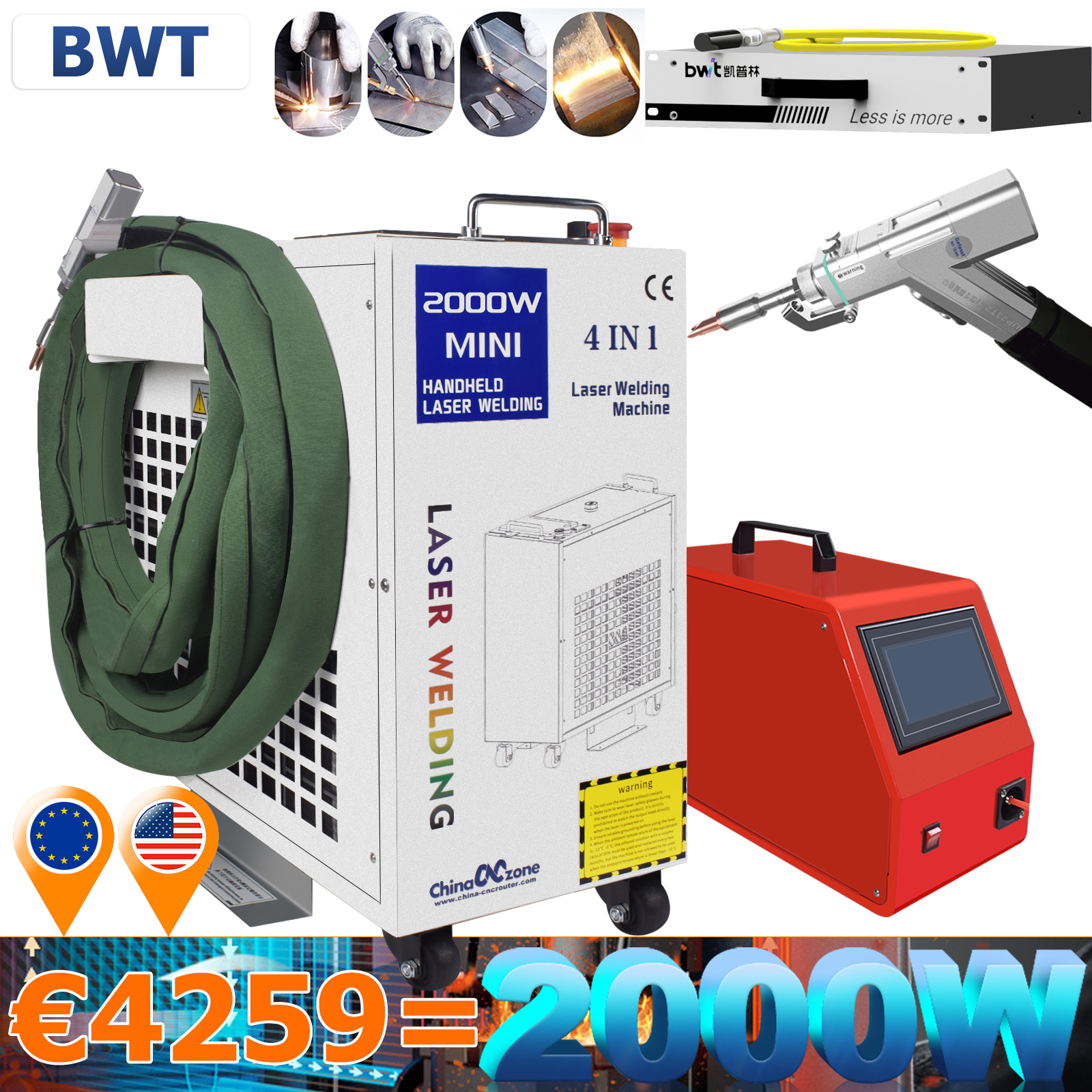 4 in 1 Laser Welding Machine 2 - Metal Laser Cutter Head avaliação e preço