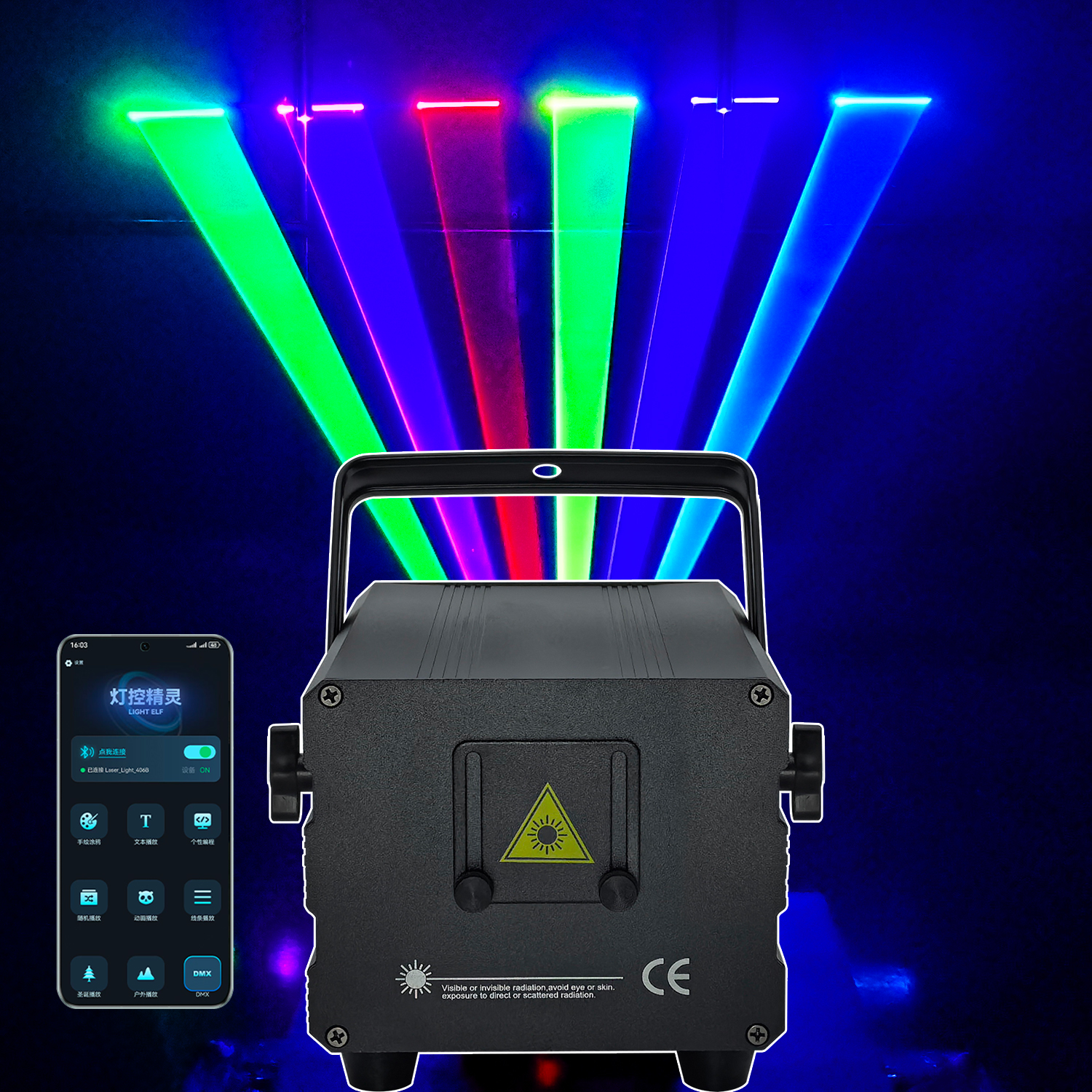 6W Laser Animation Bluetooth R - Industrial Laser Projector avaliação e preço