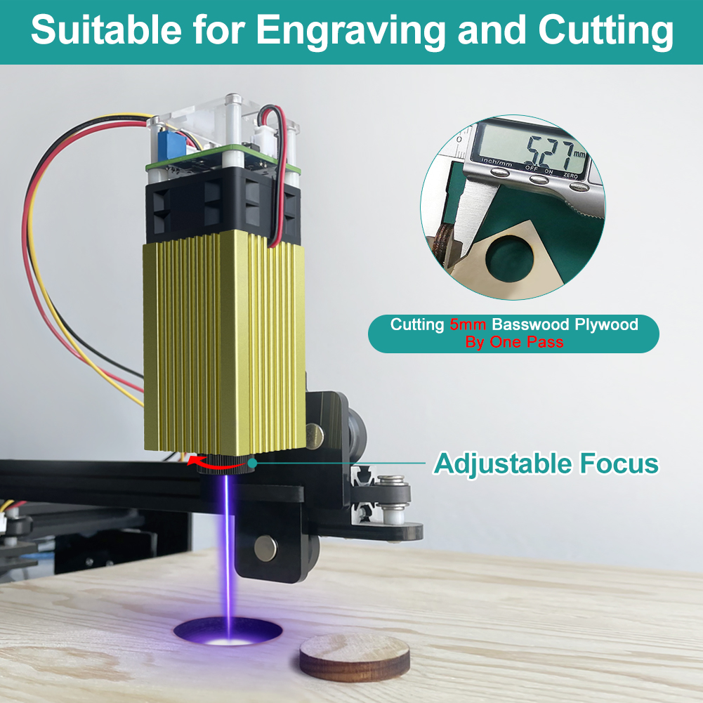 LASER TREE Laser Module 4W 5W  - Metal Laser Cutter Head avaliação e preço