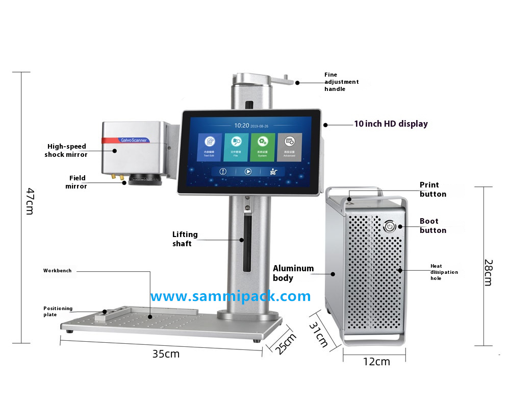 Upgraded Industrial Fiber Lase - Industrial Laser Engraving Machine Price avaliação e preço