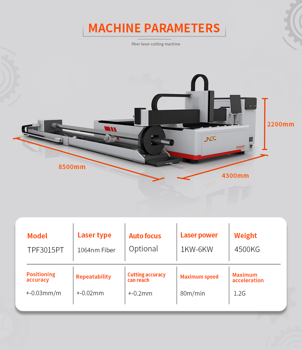 Fast Speed Laser Pipe Tube Cut - Industrial Laser Cutting Machine Price avaliação e preço