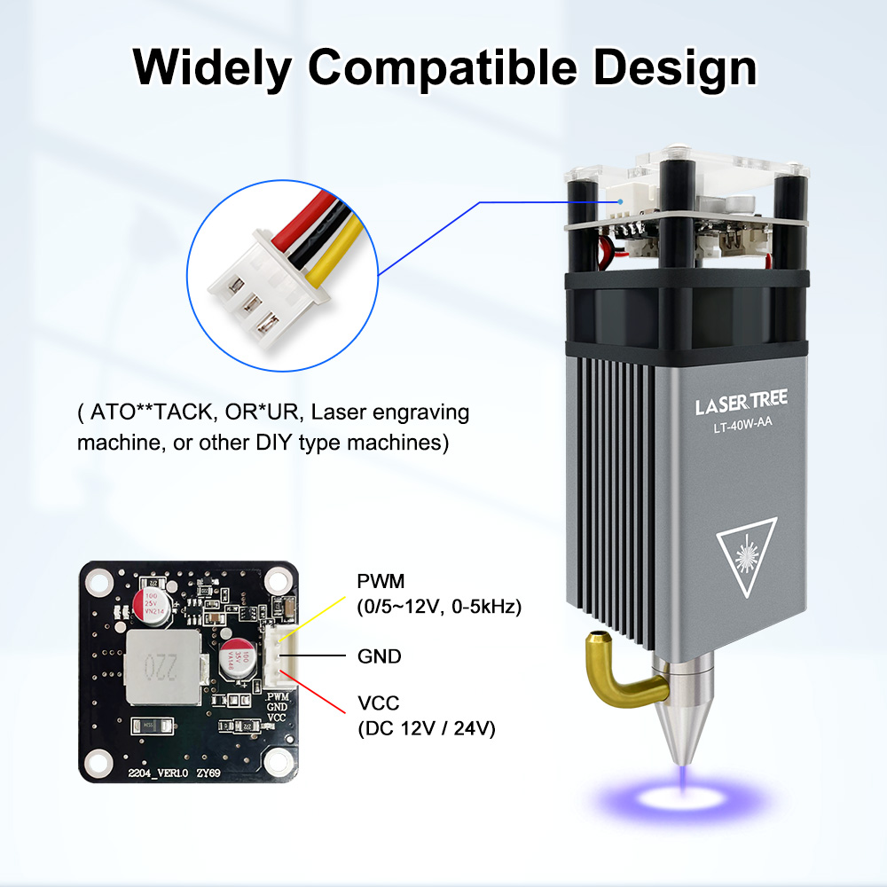 LASER TREE 5W Laser Module wit - Metal Laser Cutter Head avaliação e preço