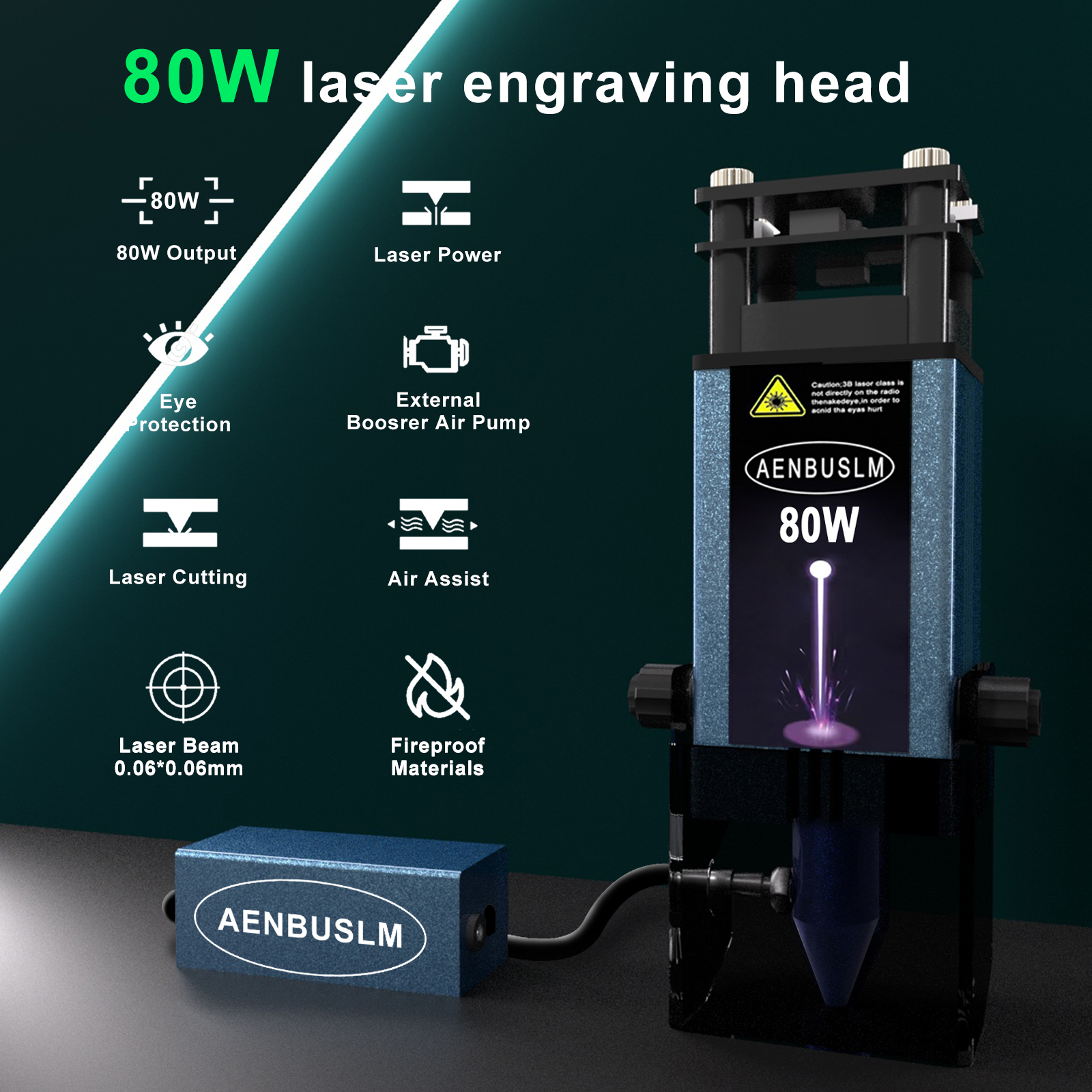 AENBUSLM 40W 80W Laser Cutting - Metal Laser Cutter Head avaliação e preço