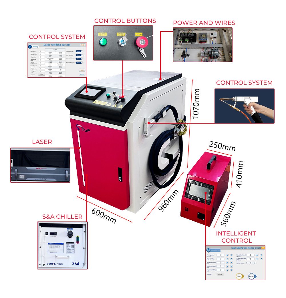 Factory Direct Sales 1000w 200 - Industrial Laser Welding Machine For Sale avaliação e preço