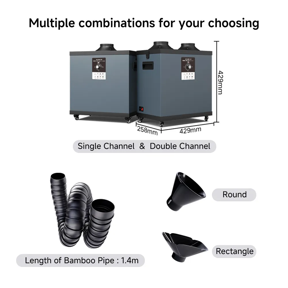 KNOKOO 200W Industrial Dust Fi - Industrial Laser Fume Extractor avaliação e preço
