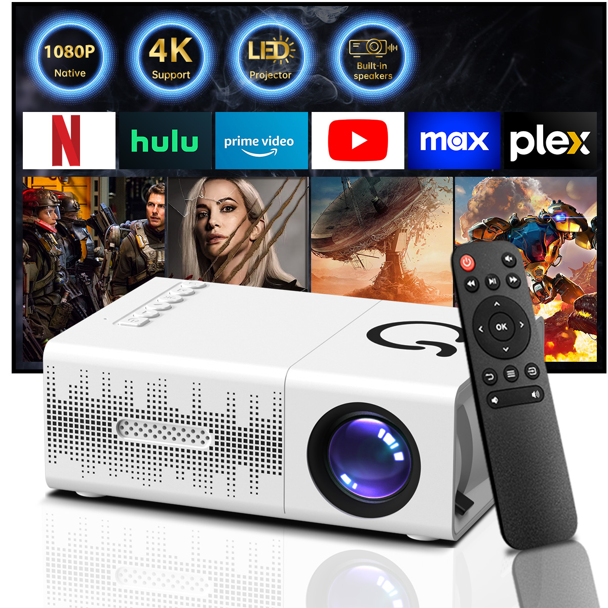 MINI Projector Portable 3D LED - Industrial Laser Projector avaliação e preço