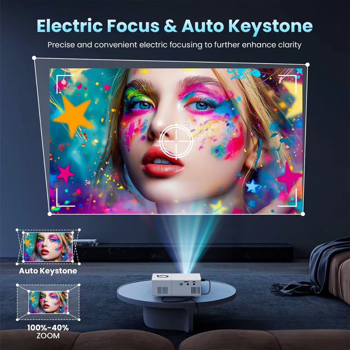 MINI Projector Portable 3D LED - Industrial Laser Projector avaliação e preço