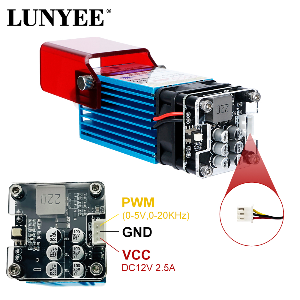 LUNYEE Laser Module 80W 40W Wi - Metal Laser Cutter Head avaliação e preço