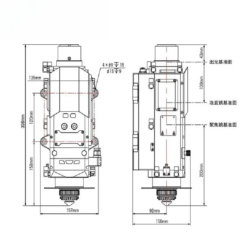 Hot 8KW 8000W LCM08B Intellige - Metal Laser Cutter Head avaliação e preço