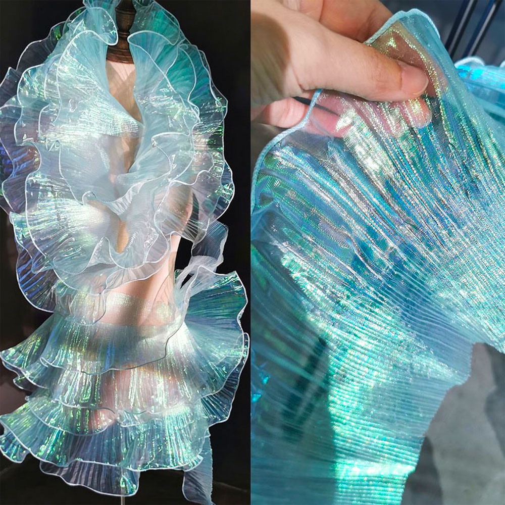 Lace Trim Organza Fabric Merma - Industrial Laser Welding avaliação e preço