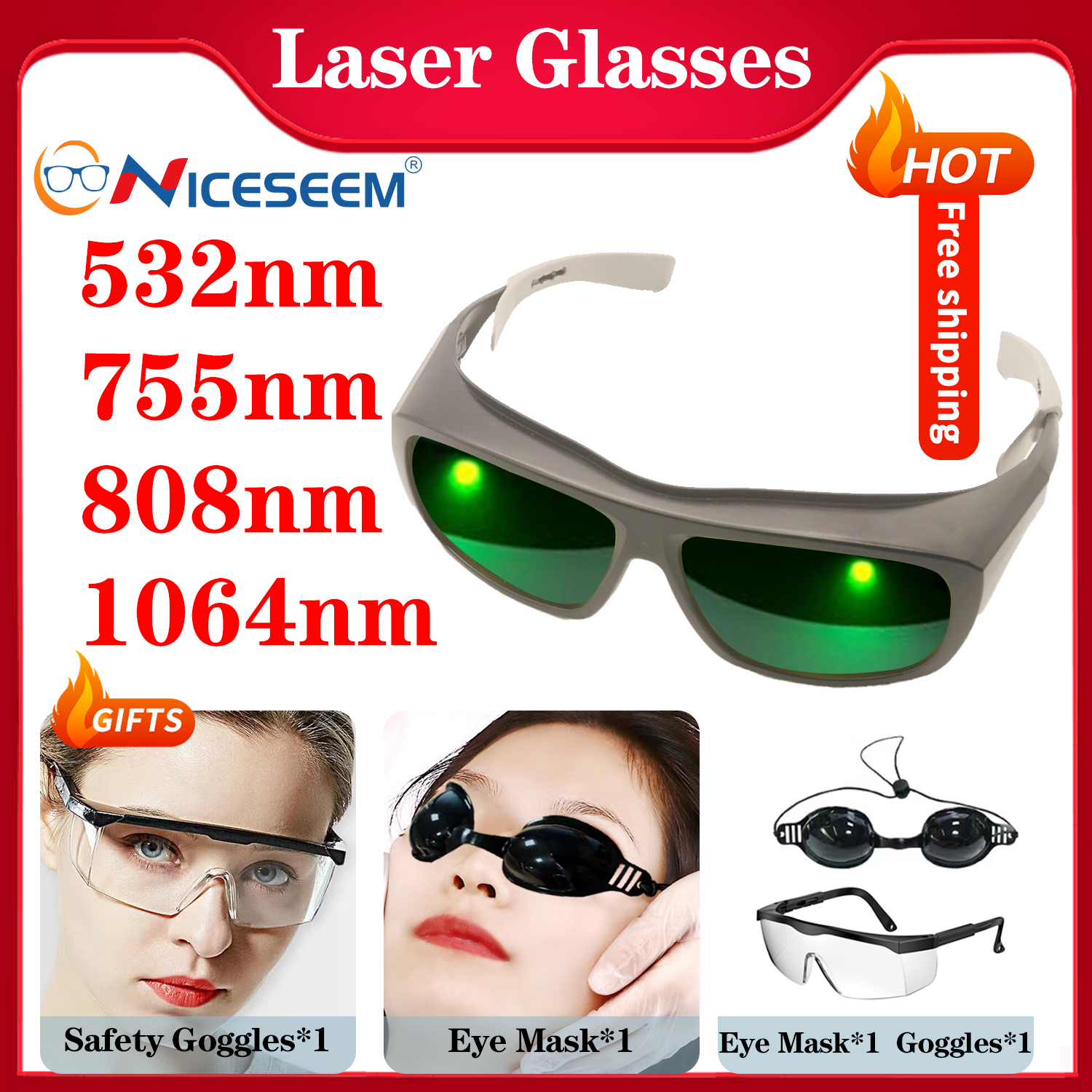 Laser Protective Glasses Hair  - Industrial Laser Glasses avaliação e preço