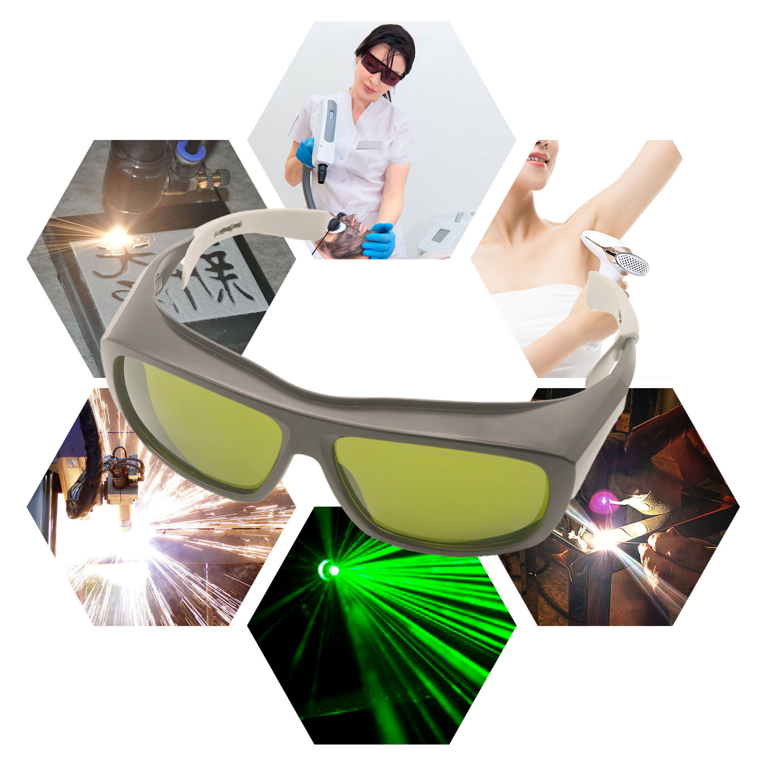 Laser Protective Glasses Hair  - Industrial Laser Glasses avaliação e preço