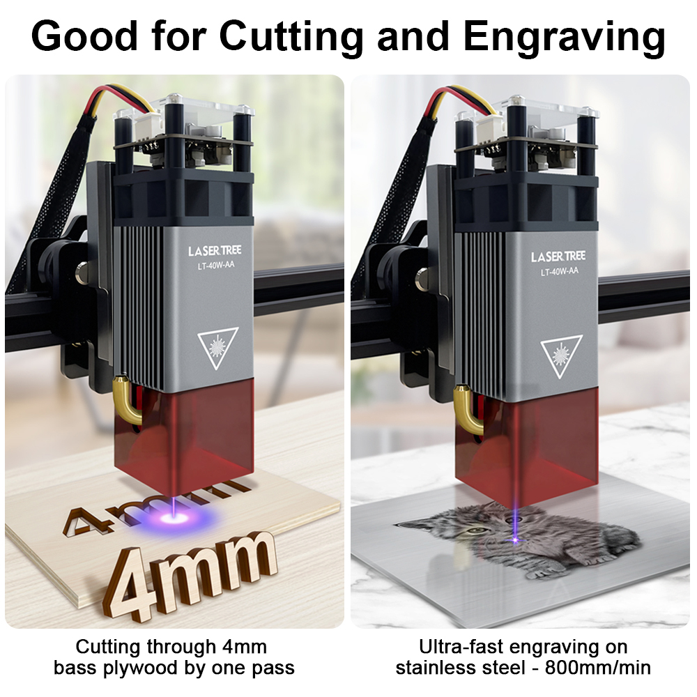 LASER TREE 4w 5W Laser Module  - Metal Laser Cutter Head avaliação e preço